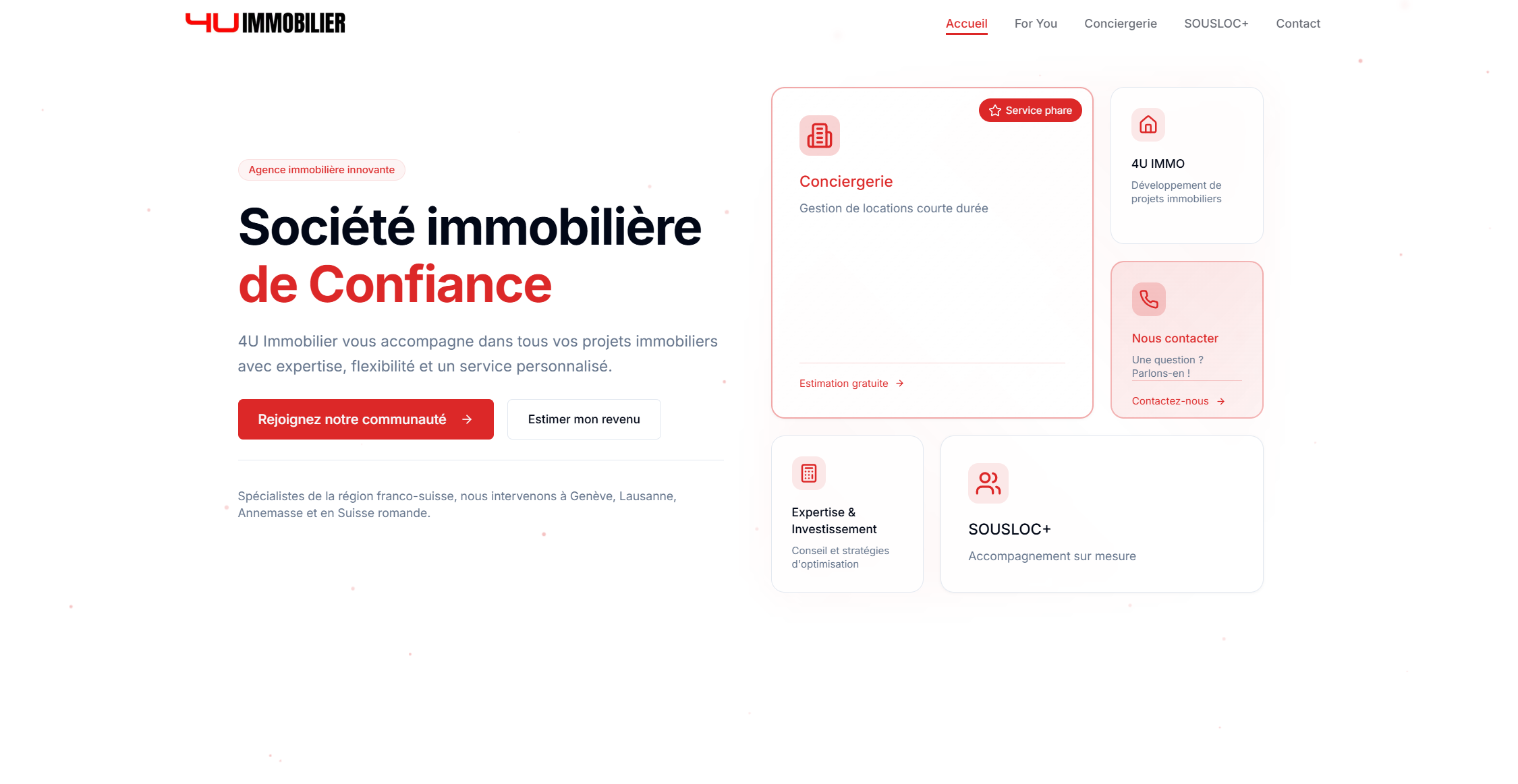 4U Immobilier - Plateforme Immobilière
